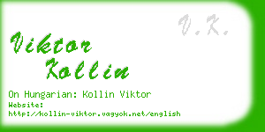 viktor kollin business card